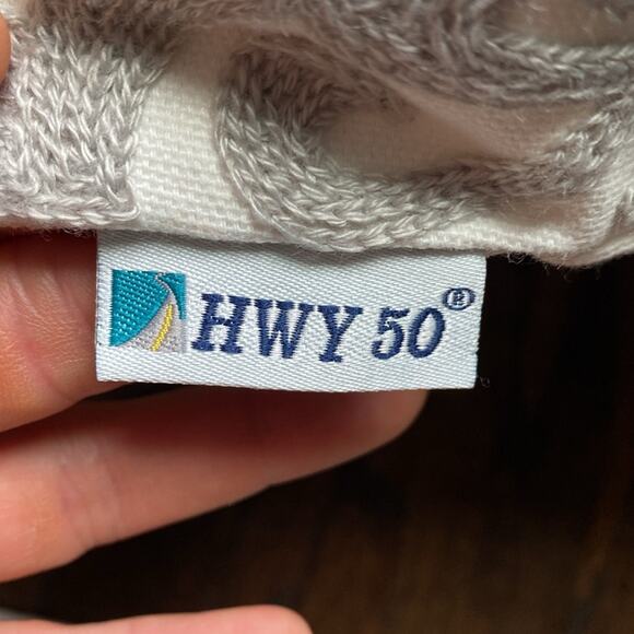 HWY 50 embroidered shades of grey and white paisley 18x18‎ accent pillow - Picture 2 of 7